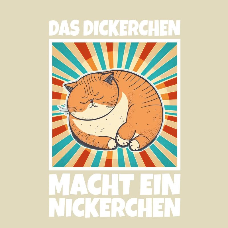 Das Dickerchen macht ein Nickerchen Katze Schlafen