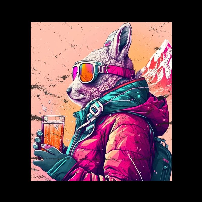Winter Rabbit Ski Snowboard Snow Rabbit