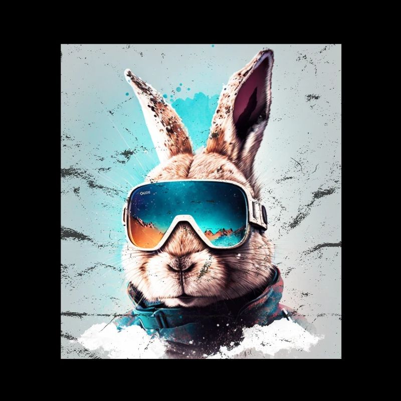 Winter Rabbit Ski Snowboard Snow Rabbit