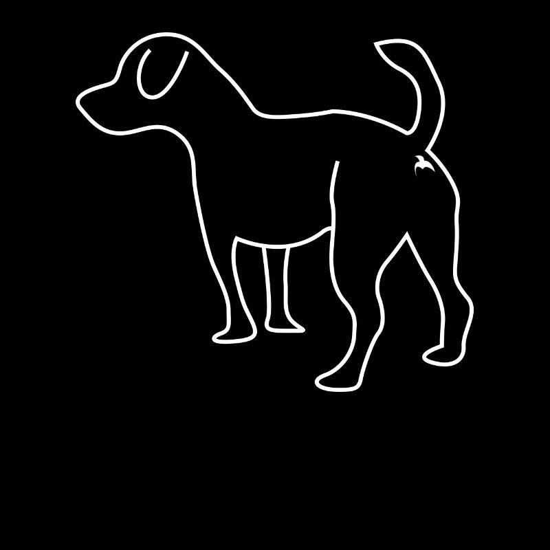 Jack Russel Terrier vu de derrière les chiens