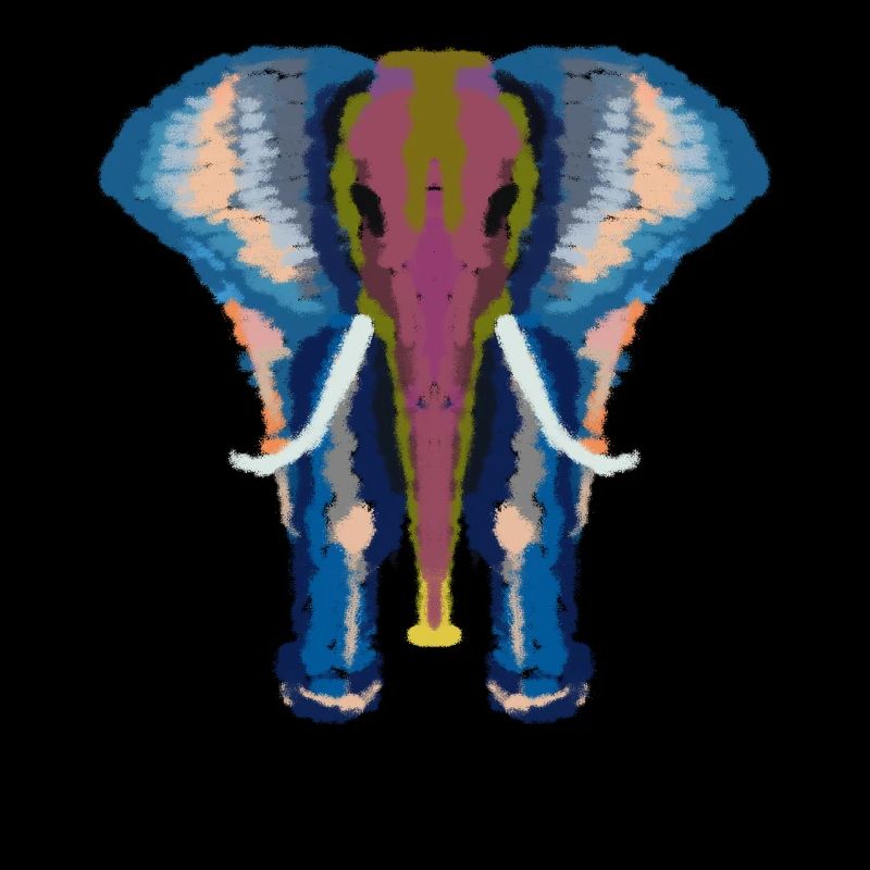 bunter Elefant