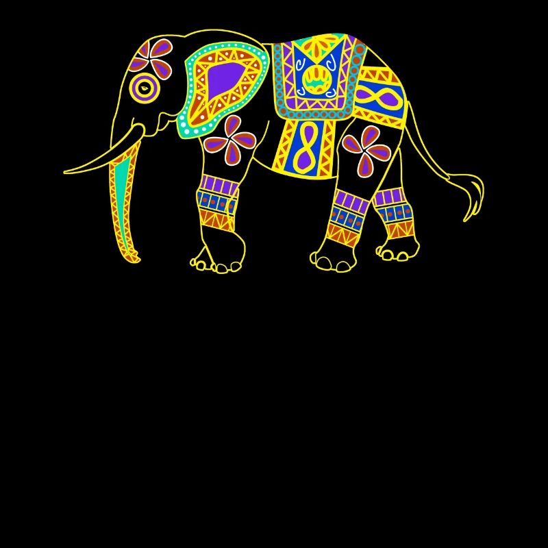 Éléphant éléphant coloré