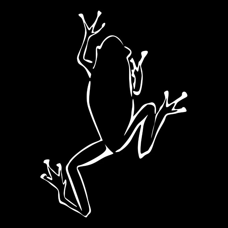 Frog climbs frogs