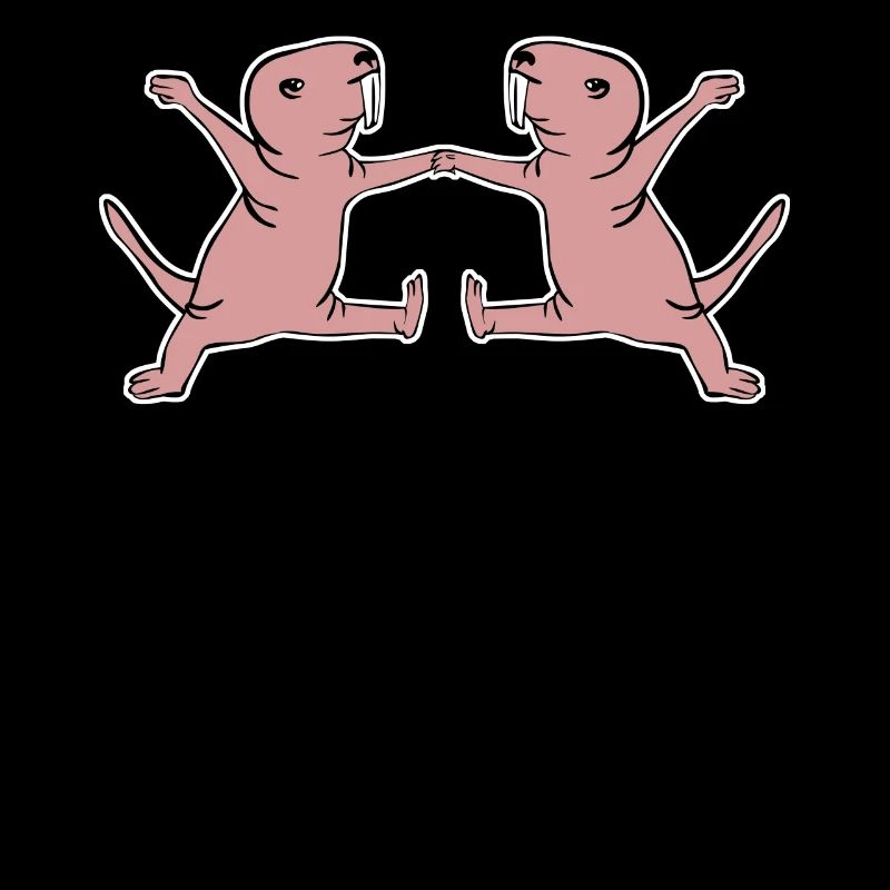 Rats taupes nus dansant Boogie Woogie