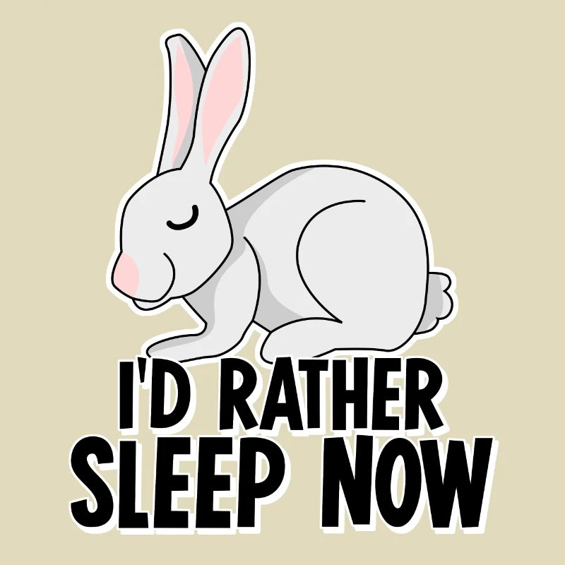 Bunny Tired Sleeping Rabbit Nap Sleep