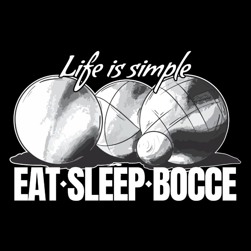 Eat Sleep Bocce Ball Set with Jack Bocci Game