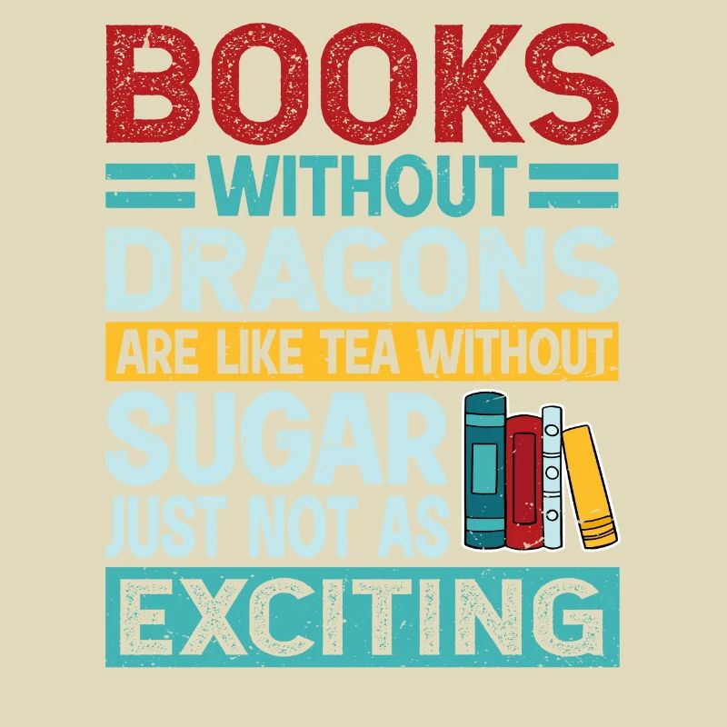 Drachen Buch Spruch - Books Without Dragons