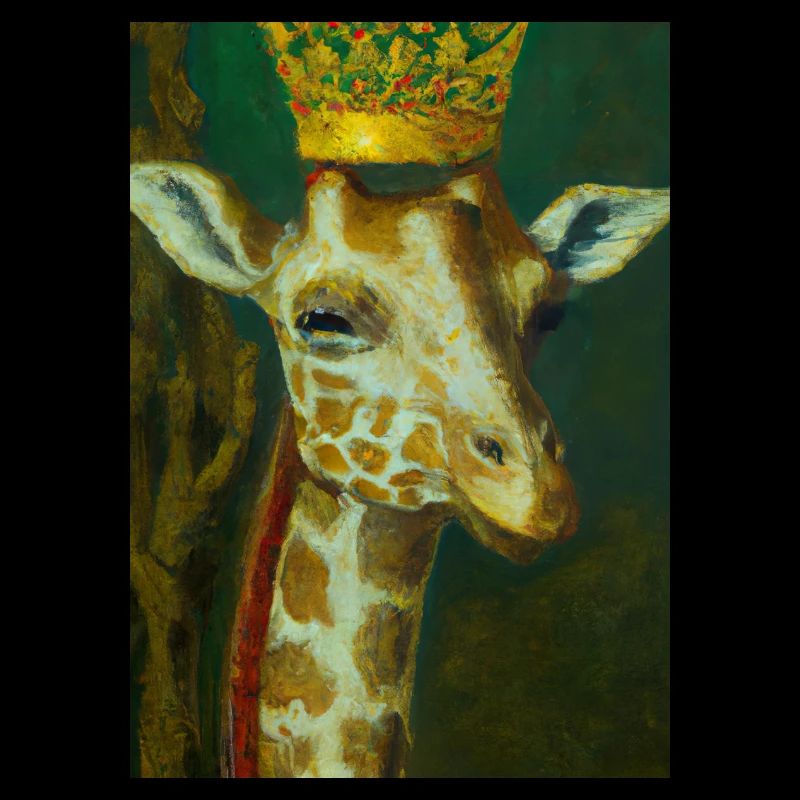 Giraffe mit Krone