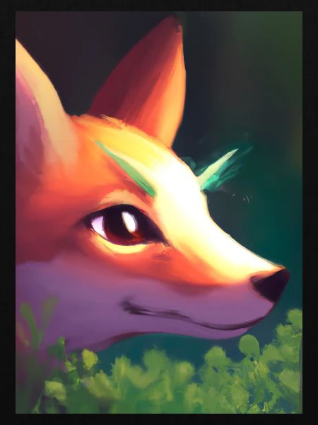 Niedliche Fuchs-Malerei