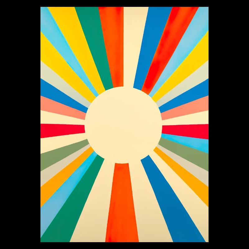Minimalistische Sonne