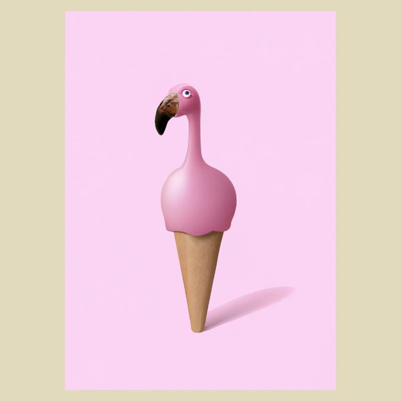 Flamingo-Eiscreme