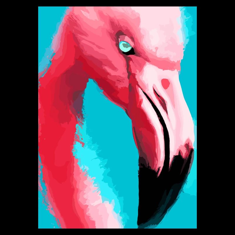 Flamingo-Kopf