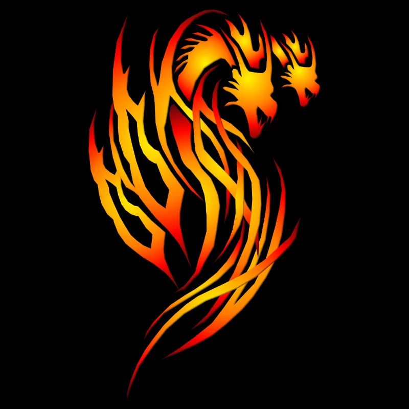 Roter Feuer-Drache