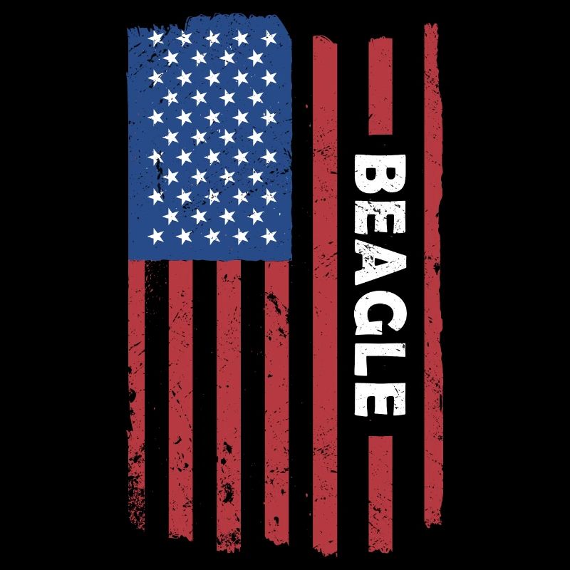 Beagle Us Flag