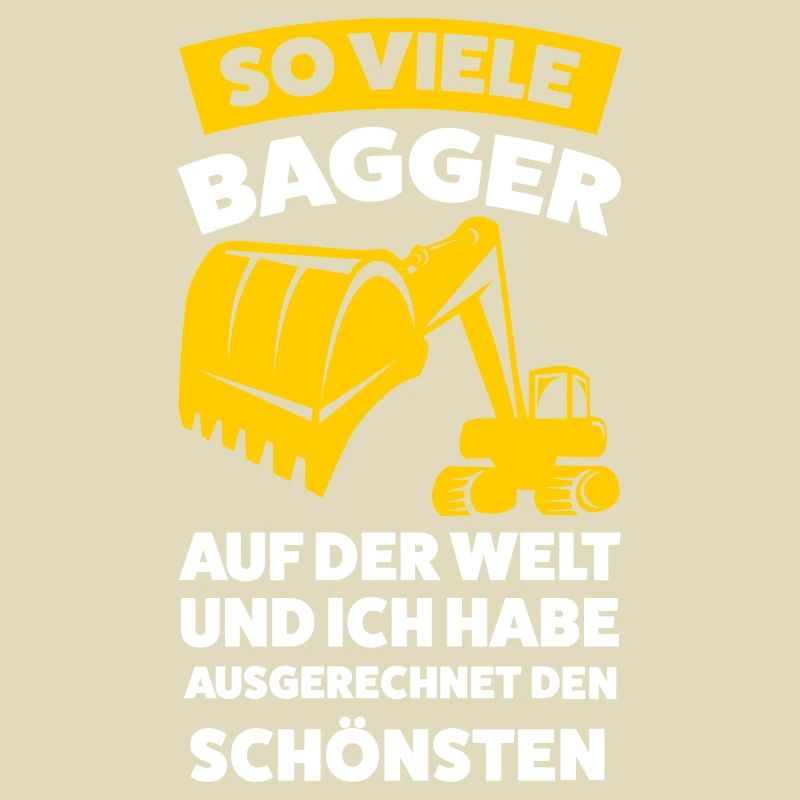 Baggerfahrer Beruf Bagger Geschenk