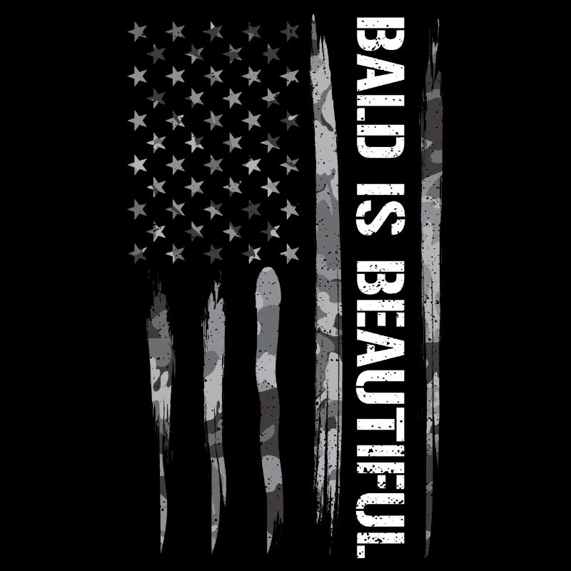 Bald Is Beautiful - Drapeau américain