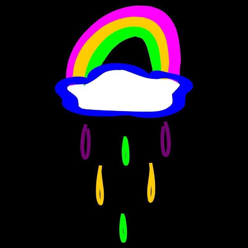 Arc-en-ciel et pluie