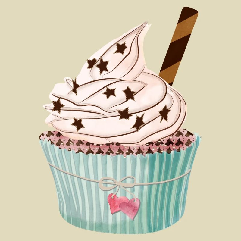 Cupcake mit Herz