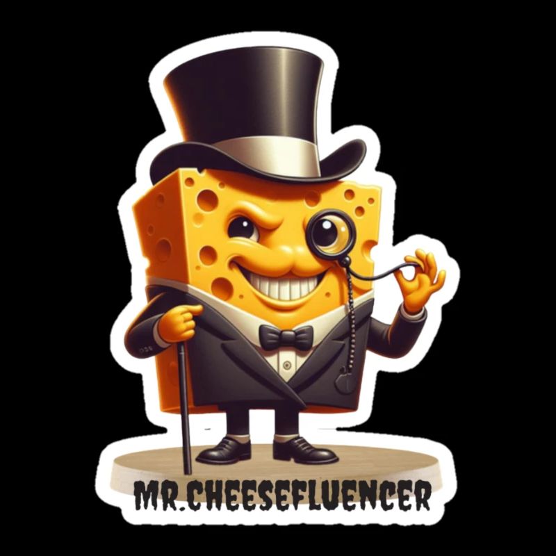 Mr Cheesefluencer Cheese Charm