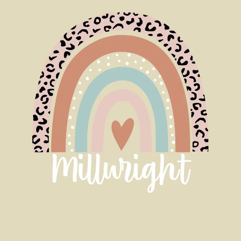 Millwright Rainbow Leopard Funny Millwright