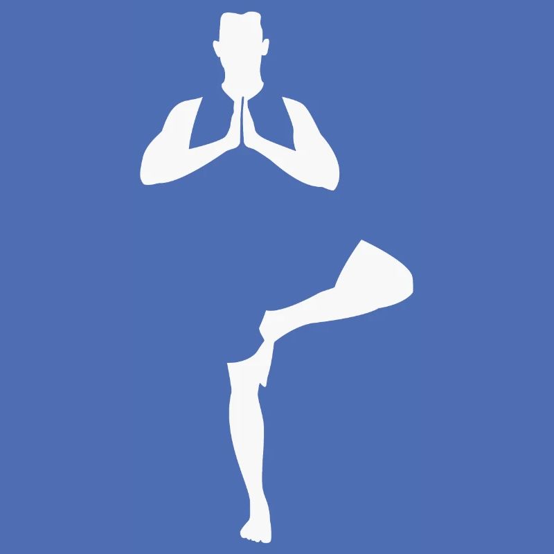 Yoga Tree Pose, white