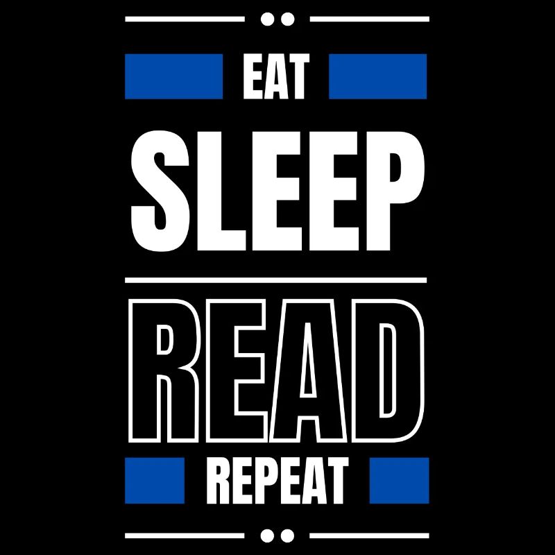 eat sleep read repeat geschenk idee lesen spruch