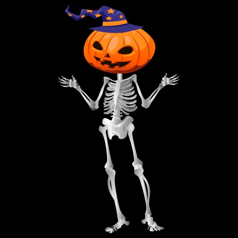 Pumpkin Skeleton Halloween