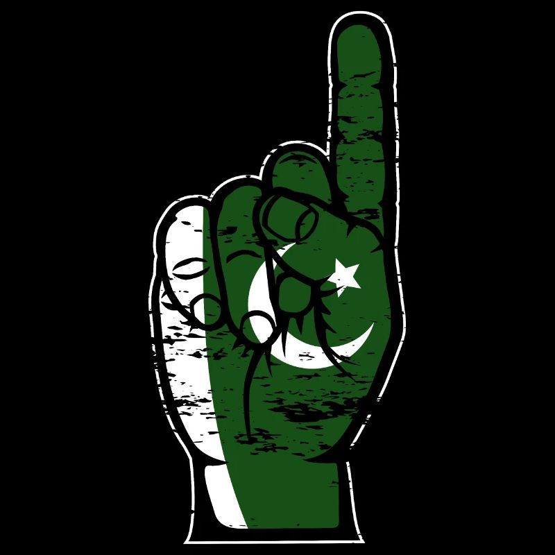 Drapeau pakistanais numéro 1 utilisé