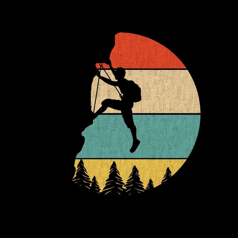 Retro Vintage Klettern - Bergsteigen
