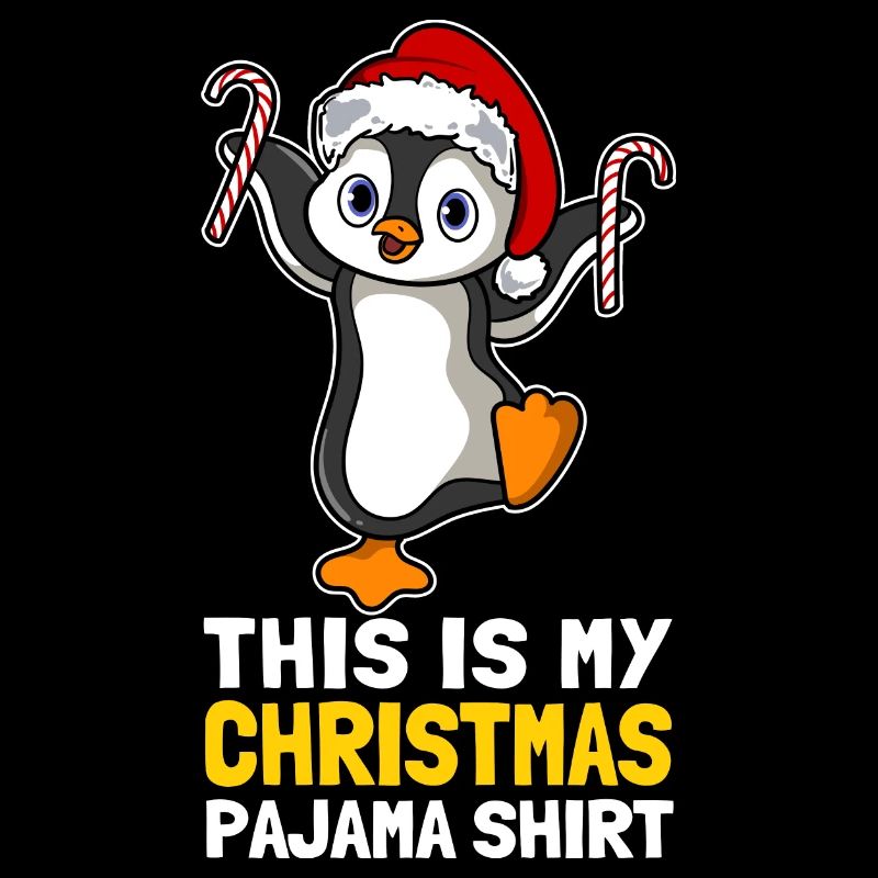 C’est ma chemise de pyjama de Noël Mignon Pingouin