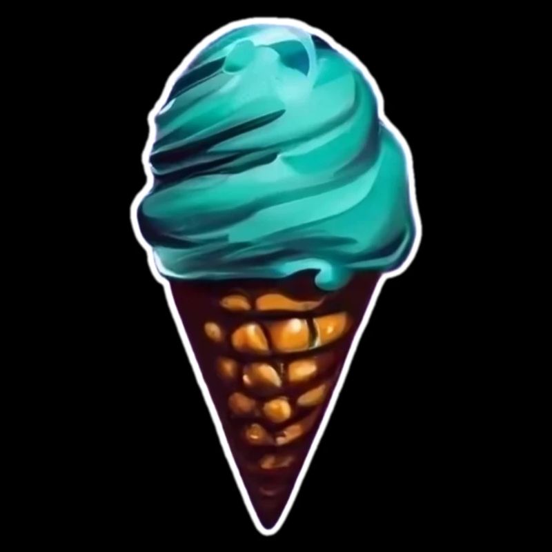 Cremiges Eis in seinem Cornet