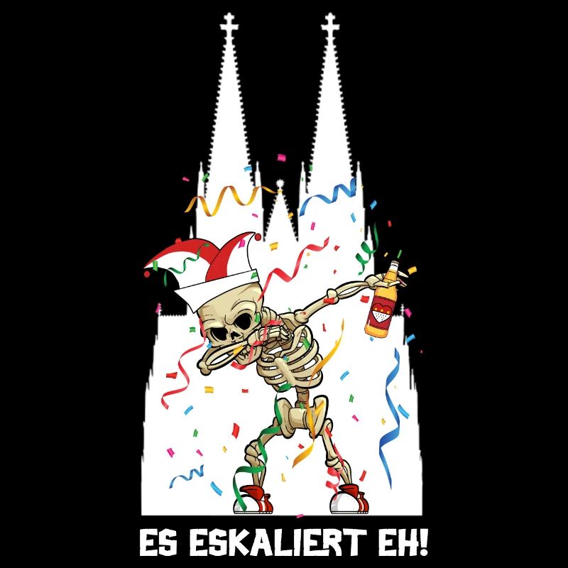 Carnaval Kölle Alaaf Dabbing Squelette Fun