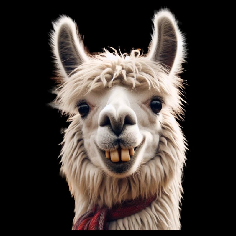 Sourire de lama : le regard effronté