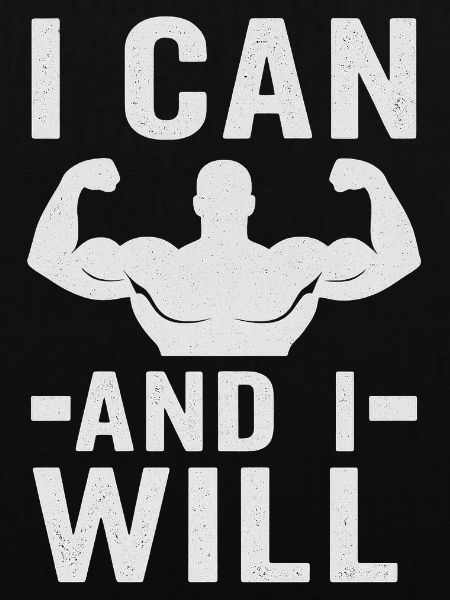 Empowering Muscle Quote Design