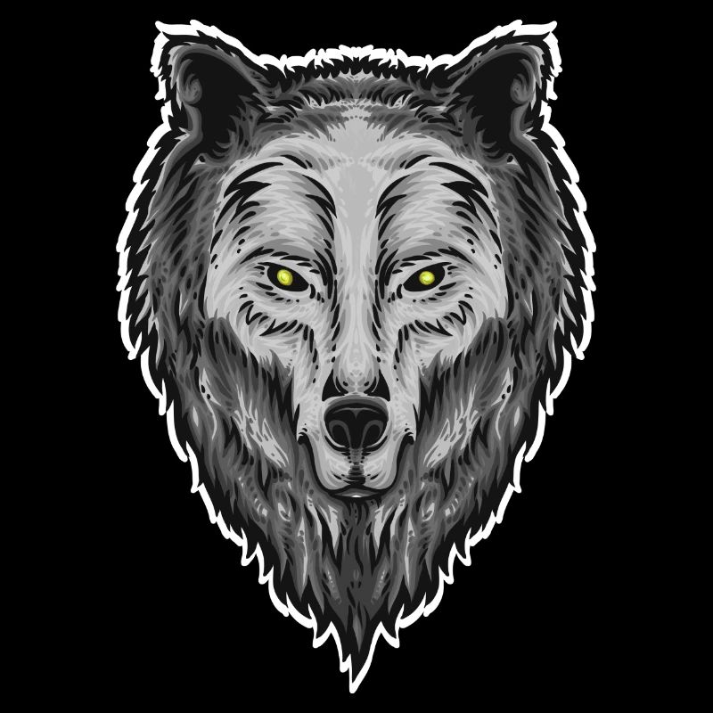 Wolf face