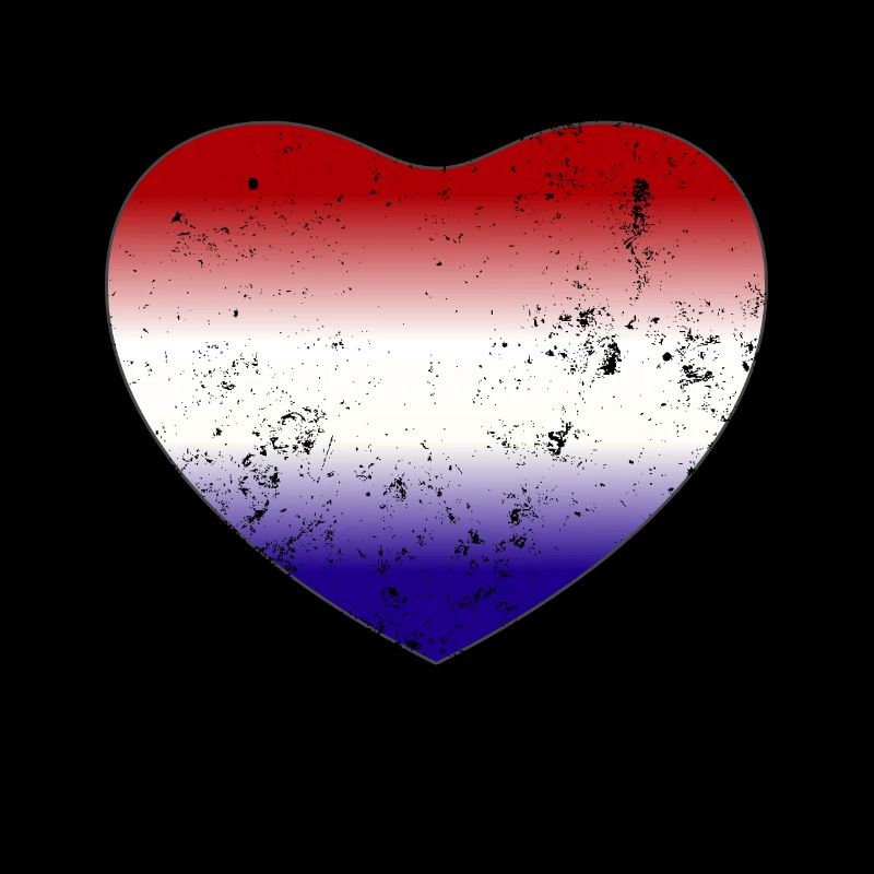 Hollande Pays-Bas Drapeau Herz