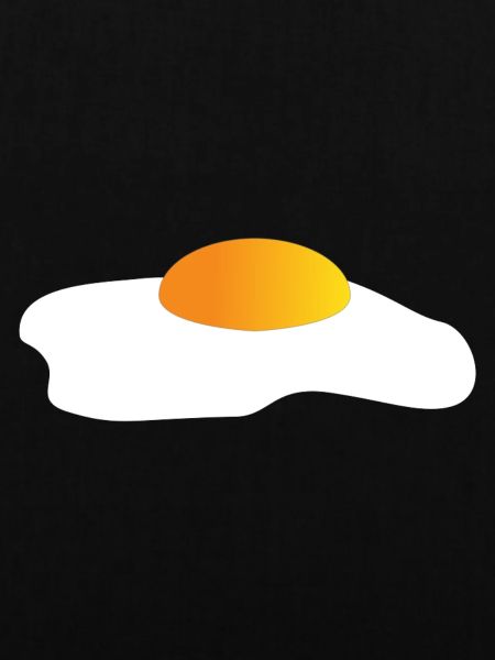 Spiegelei Minimal-Icon Gelborange