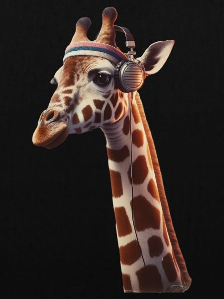 Sportliche Giraffe