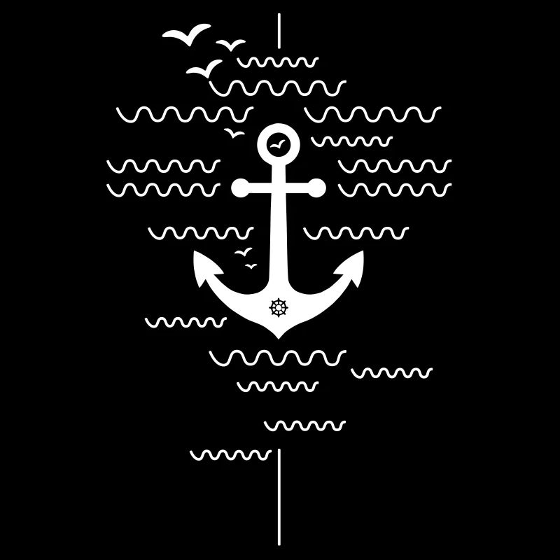 ANCHOR - WAVES - WHITE