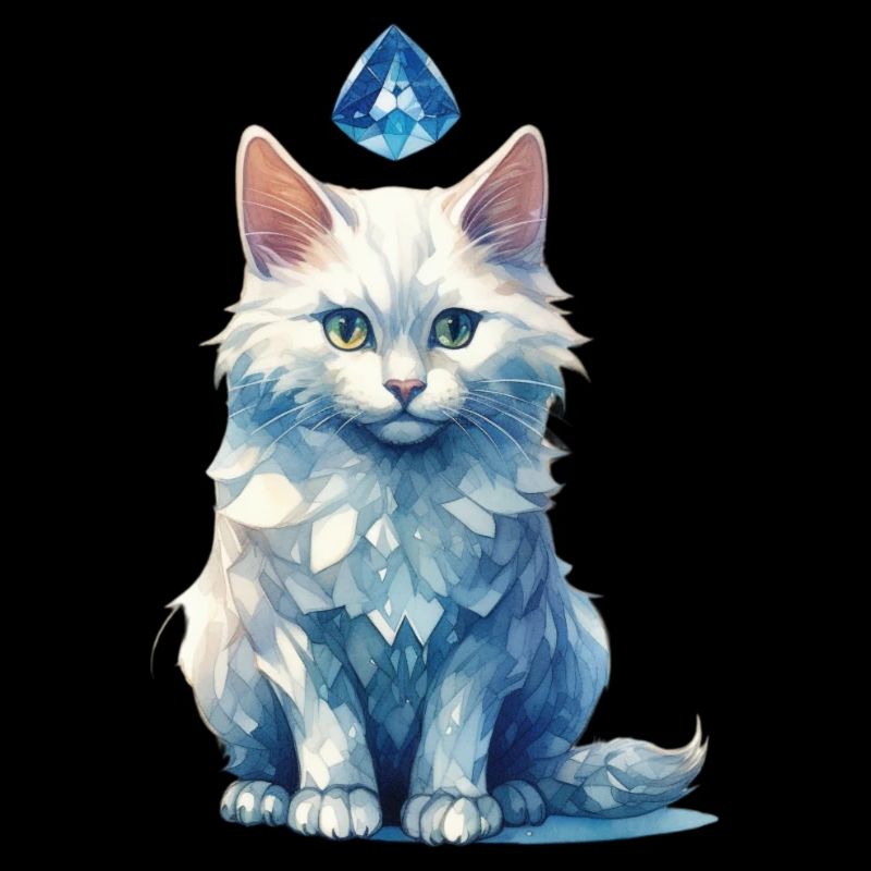 Marche du chat en pierre de naissance