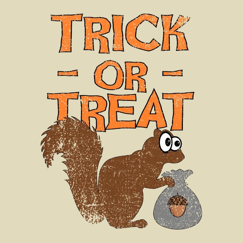 Halloween Eichhörnchen, Süßes oder Saures