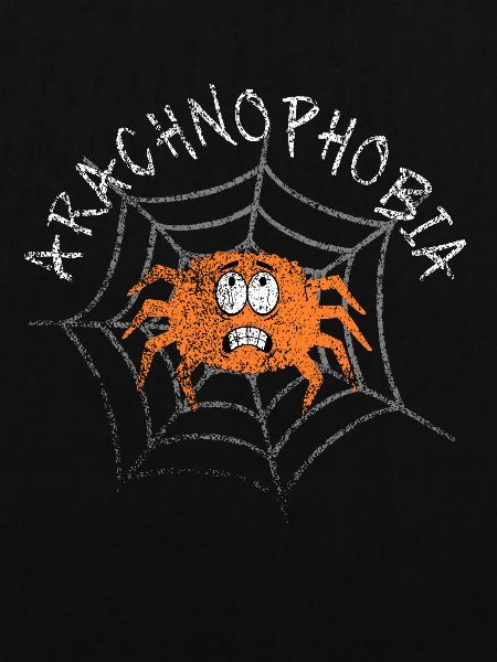 Distressed Cute Spider Arachnophobie