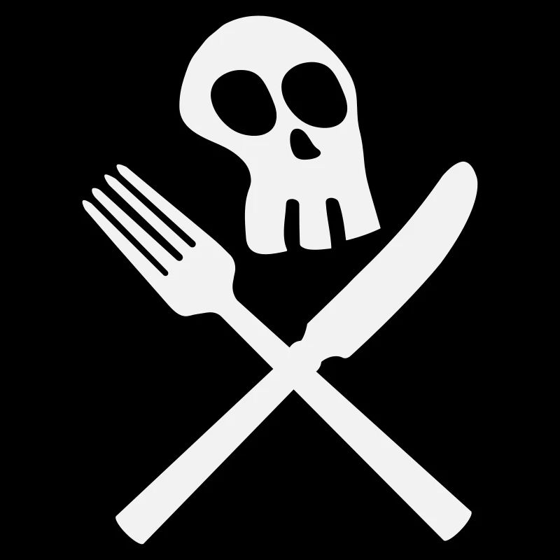 Küche Piratenschädel / Personalizabl Farbe
