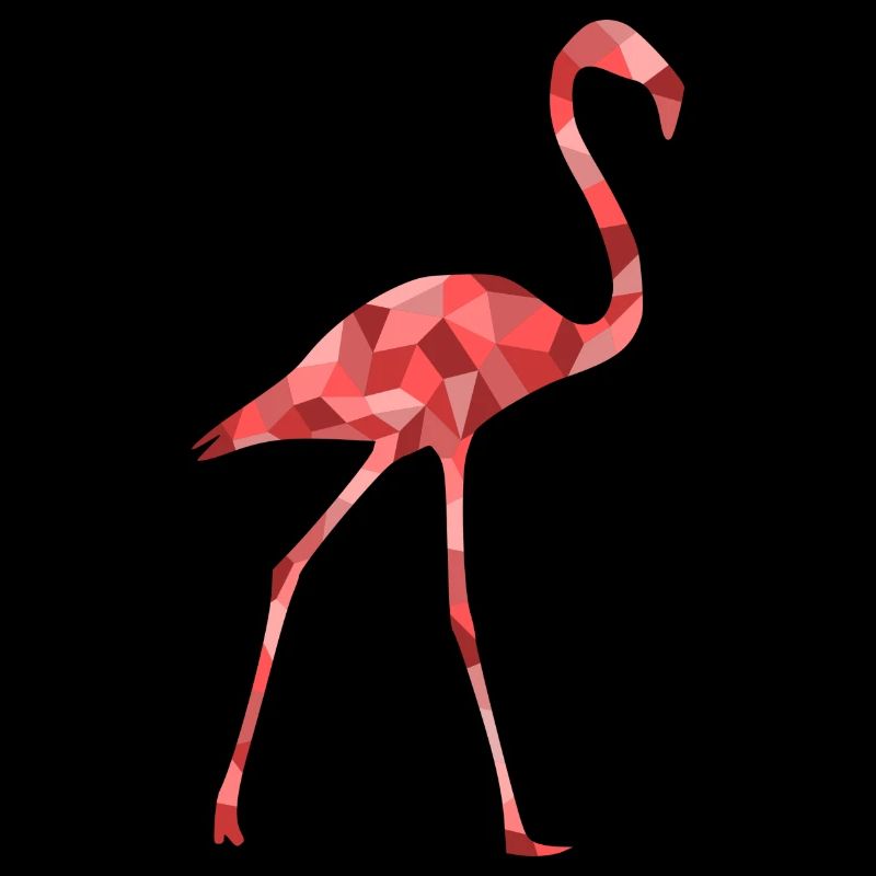 Flamingo kubistisch