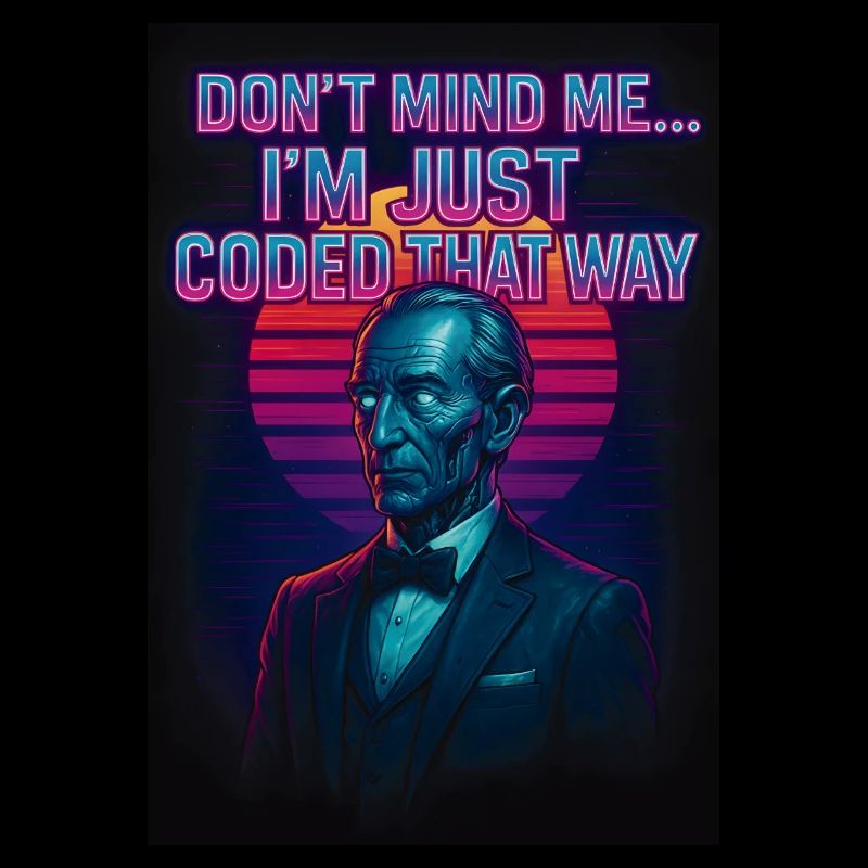 Je suis juste programmé comme ça – design de science-fiction rétro