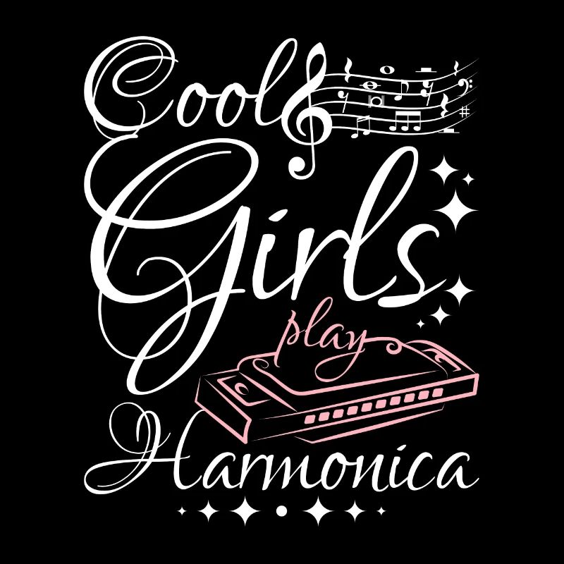 Harmonicist Cool girls play harmonica