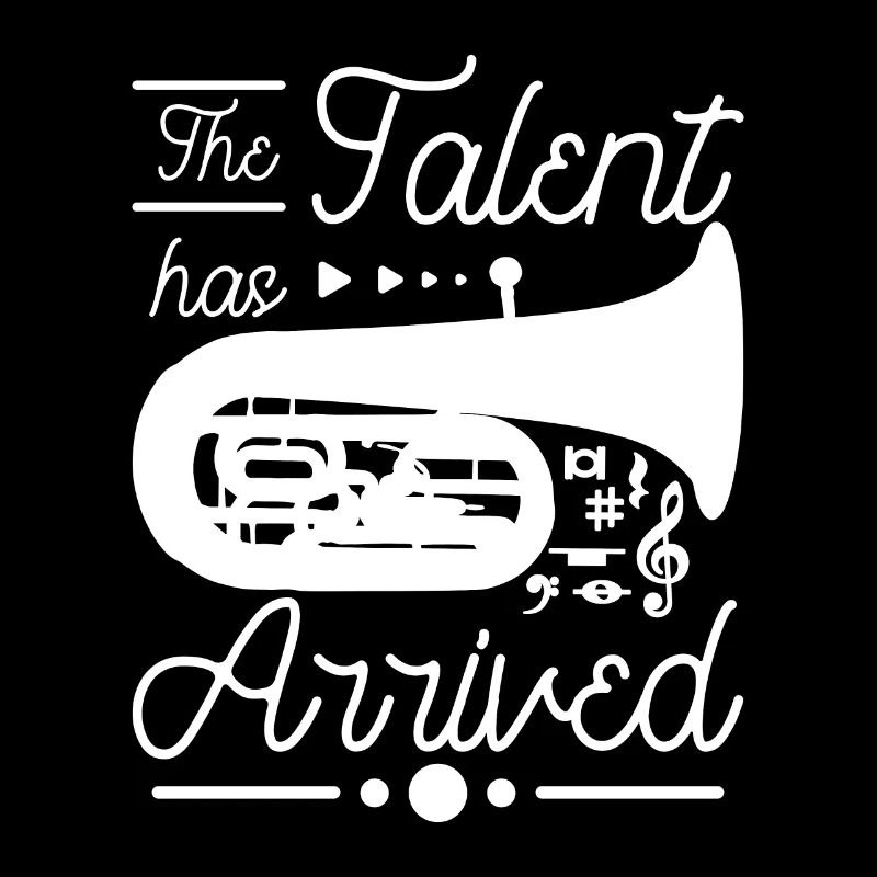 The talent has arrived tuba player
