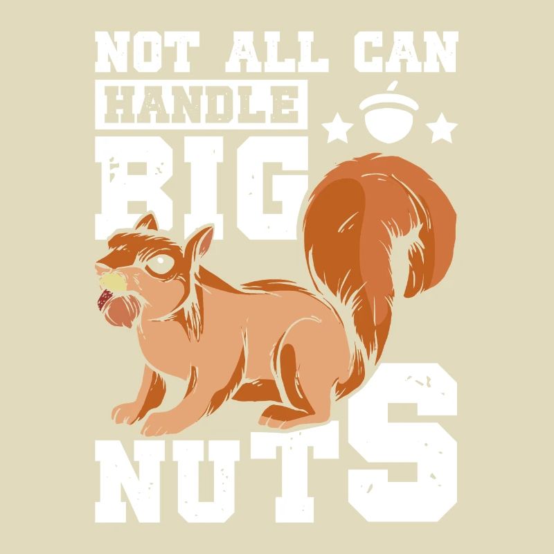 Funny Squirrel not all can handle big nuts