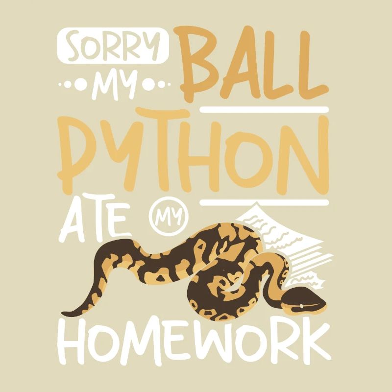 Désolé, mon python royal a mangé mes devoirs