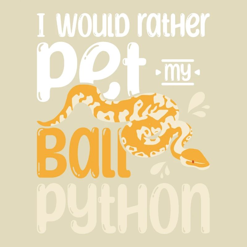 Je préfère caresser mon python royal